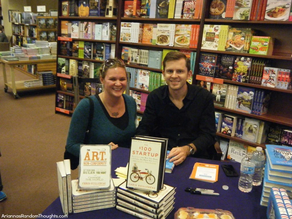 Chris and I at his book signing.
