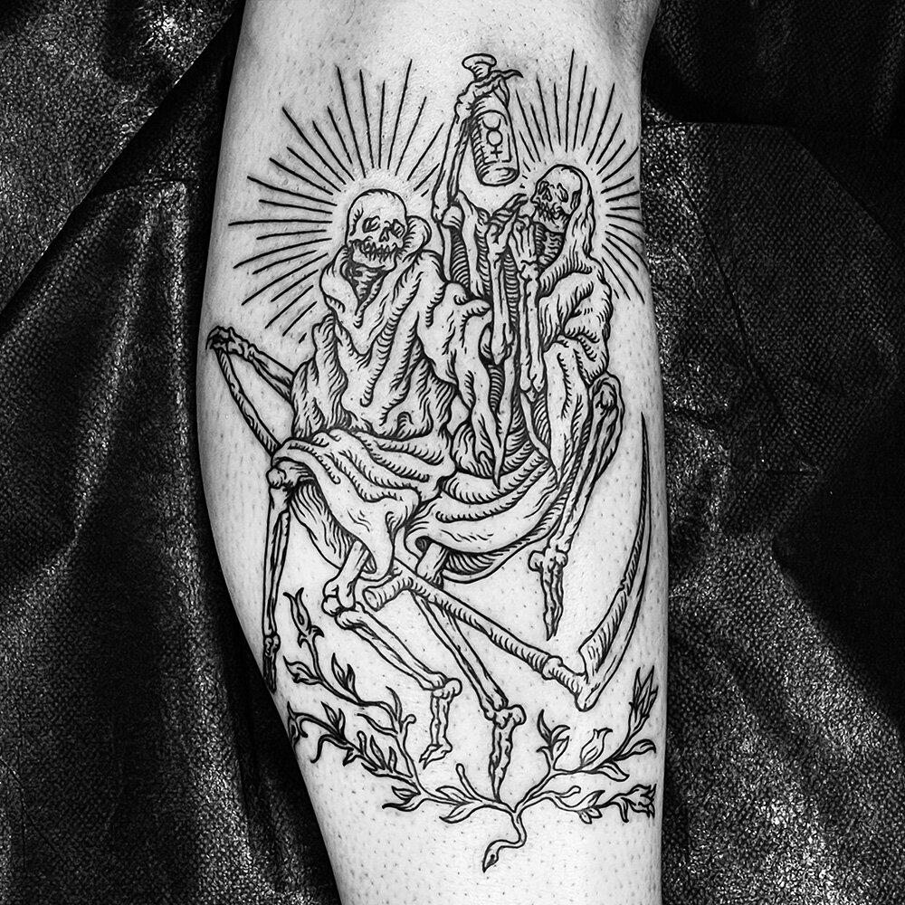   𝕾𝖙𝖊𝖛𝖊  𝕶𝖆𝖎𝖘𝖊𝖗   on Instagram Work in progress Wild  wizard for a fellow tattooer cxxptattoos Thanks C  Wizard tattoo  Tattoos Time tattoos
