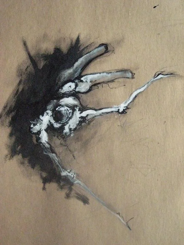 acrylic, watercolor, pencil, 2008 16 x 20 inches