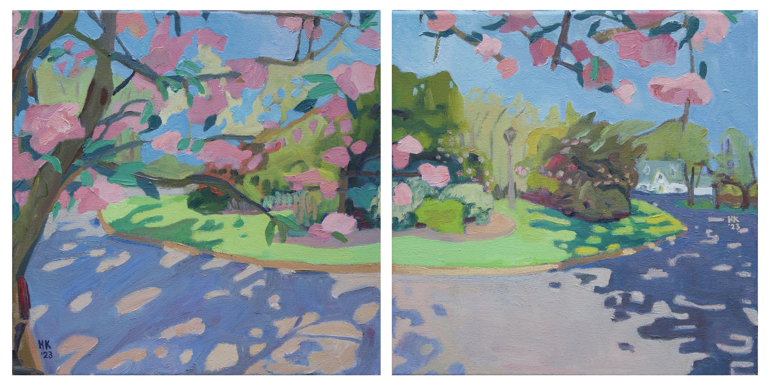 Ladd's Circle - Spring Diptych