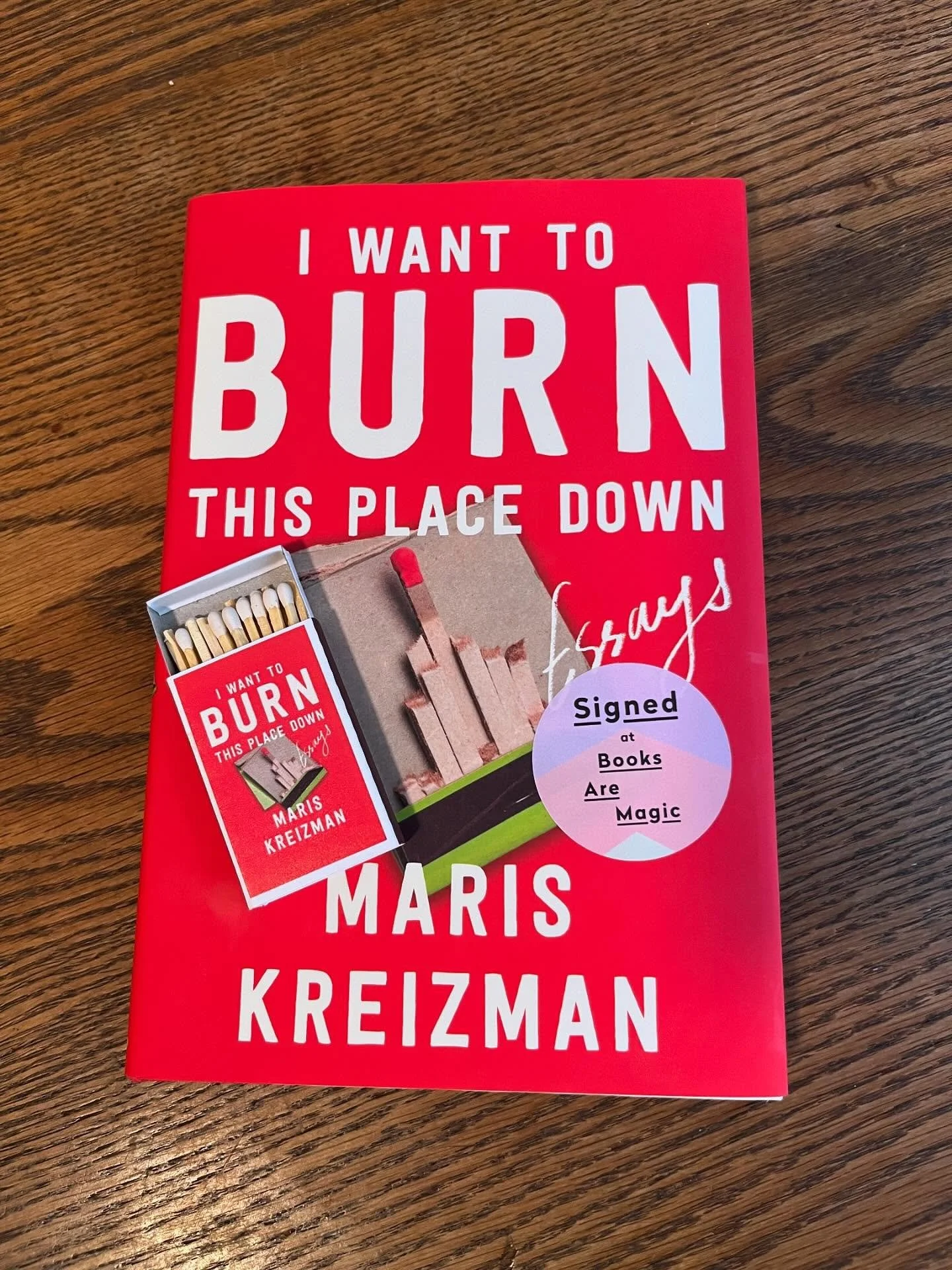 Finished a project and so finally picked up my pre-order of @mariskreizman&rsquo;s book! Can&rsquo;t wait to dive in (and light some things in fire with the matches 🔥)

#embeditorial #tbr #nonfiction