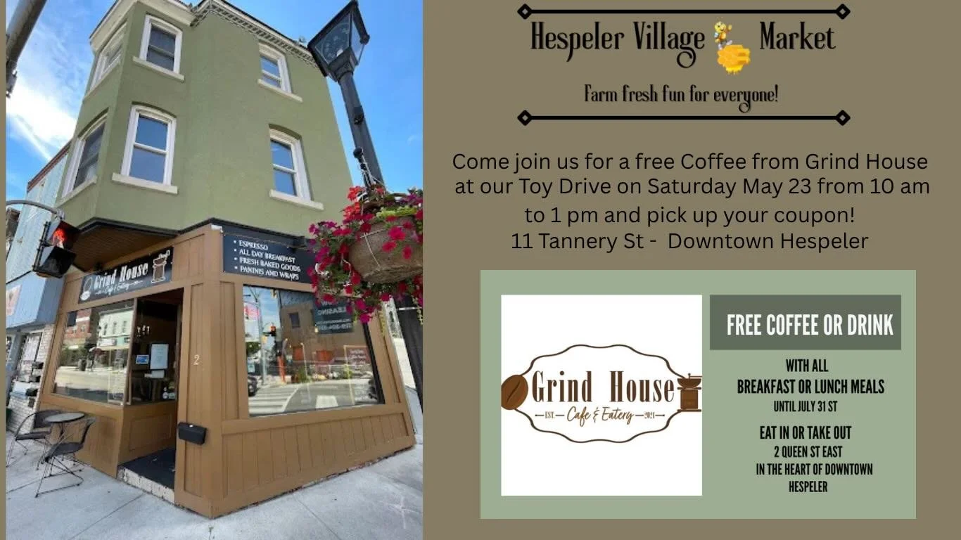 Hey Hespeler!

We are hosting a toy drive tomorrow (Saturday May 23rd) to try and get some new toys for our kids zone. We are looking for any toys that your kids have grown out of or don&rsquo;t use anymore. 

This will also be a chance to come and m