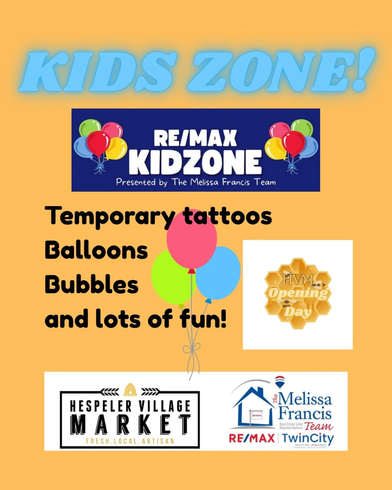 🌟 Looking for something fun to do with the kids this week? 🌟

We&rsquo;re excited to welcome RE/MAX &ndash; The Melissa Francis Team to our Kids Zone! 🎈✨ They&rsquo;ll be bringing lots of family-friendly fun, including balloons 🎈, bubbles 🫧, tem