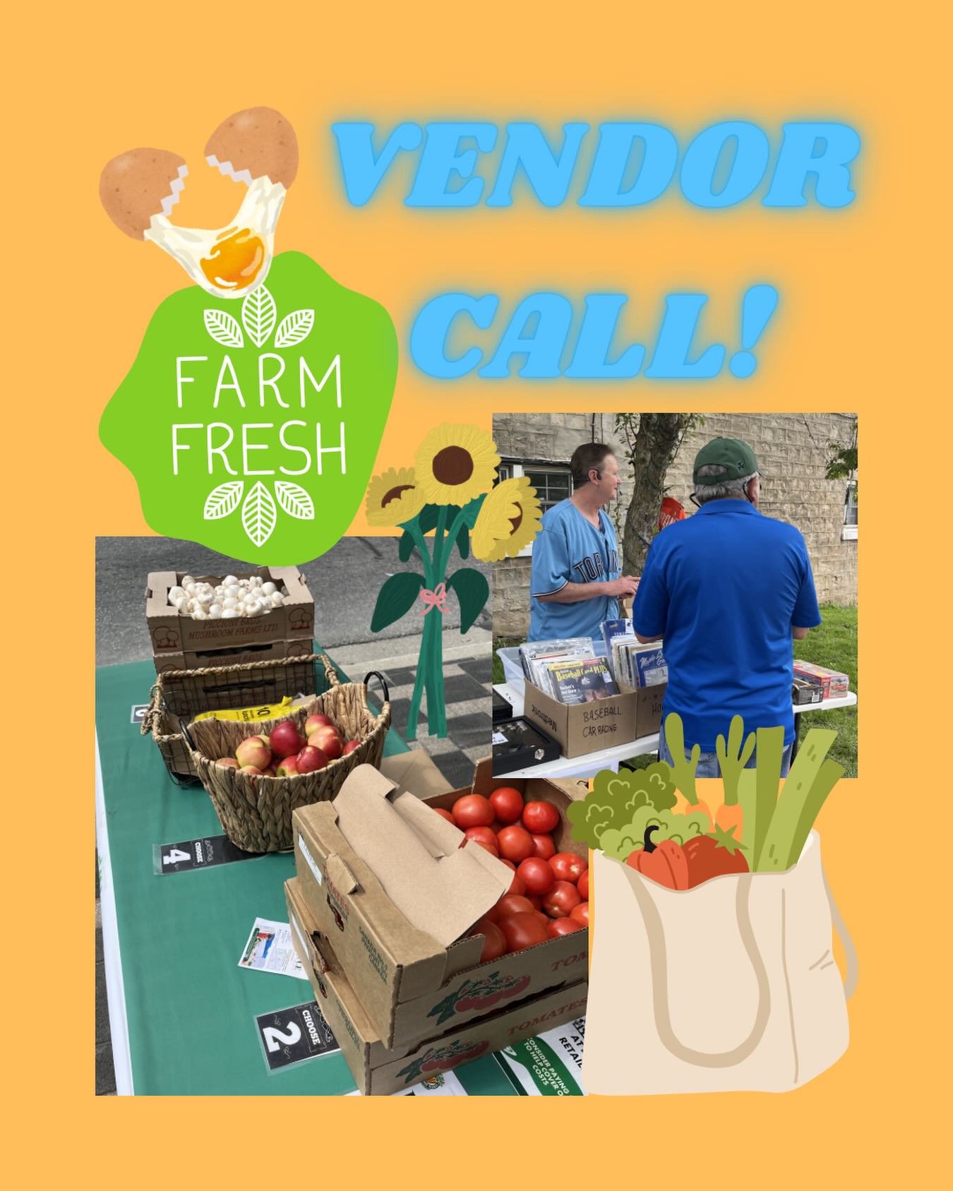 📣CALLING ALL VENDORS📣

The Hespeler Village Market is looking for you!

We are offering a 2 week trial period to all new or returning vendors, just to see if it&rsquo;s a great fit for both your business and the market.

Our price for this 2 week t