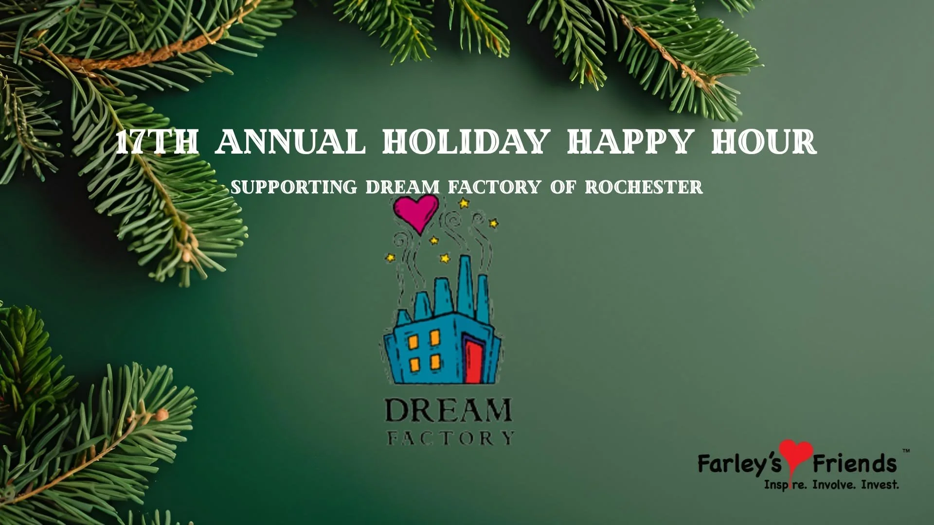 17th Annual Holiday Happy Hour supporting Dream Factory of Rochester