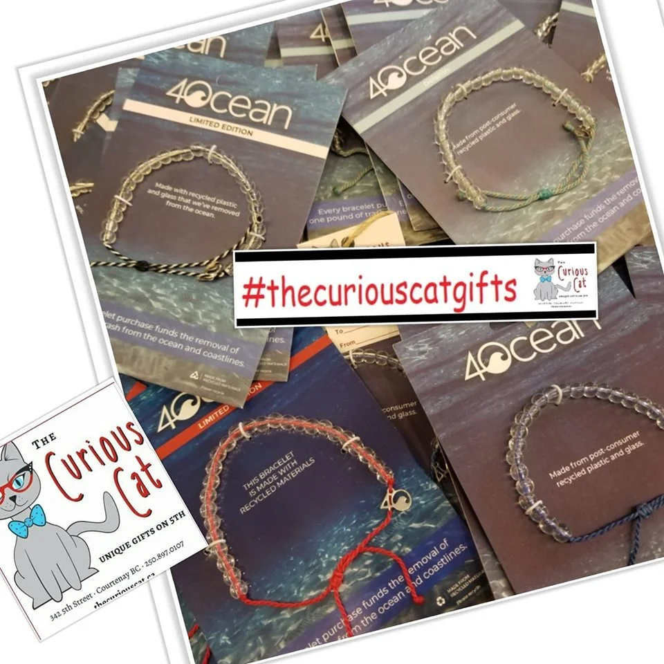 4 Ocean Bracelets Available in Canada at the Curious Cat Gifts on 5th Courtenay BC 250-897-0107 #thecuriouscatgifts