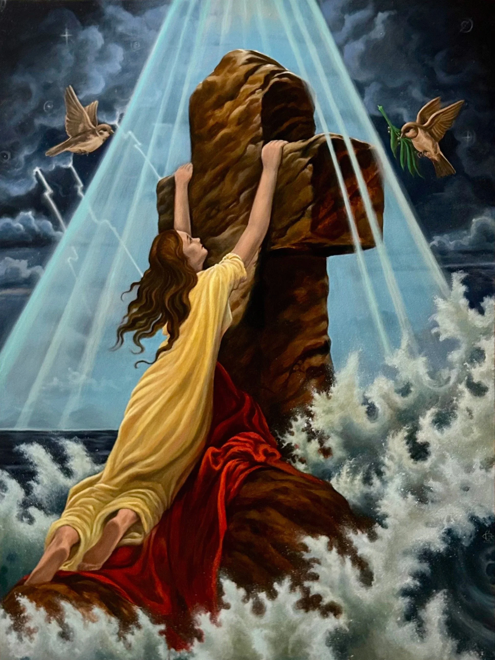 Rock of Ages Original Oil Painting- Raffle