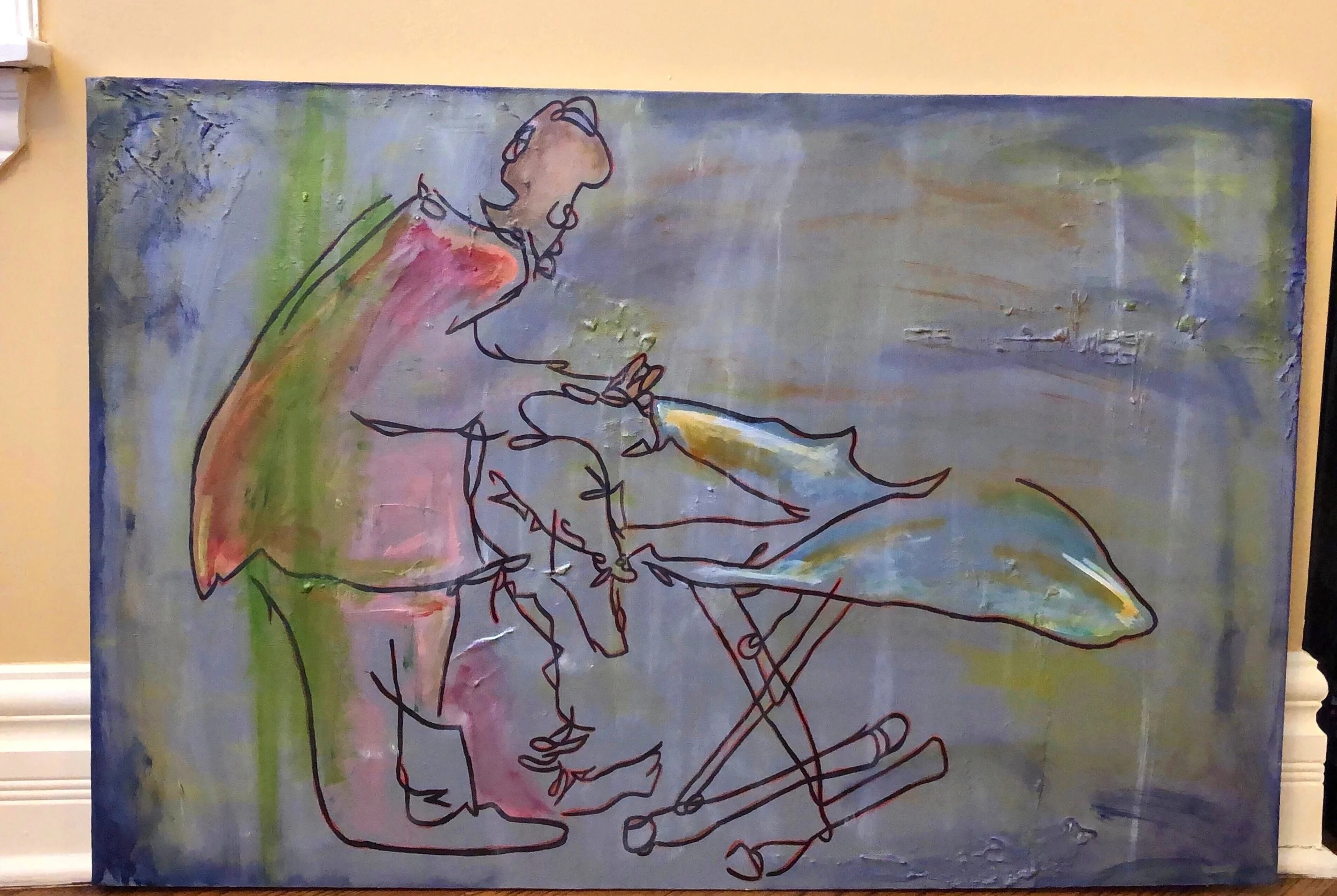 Mom Ironing 