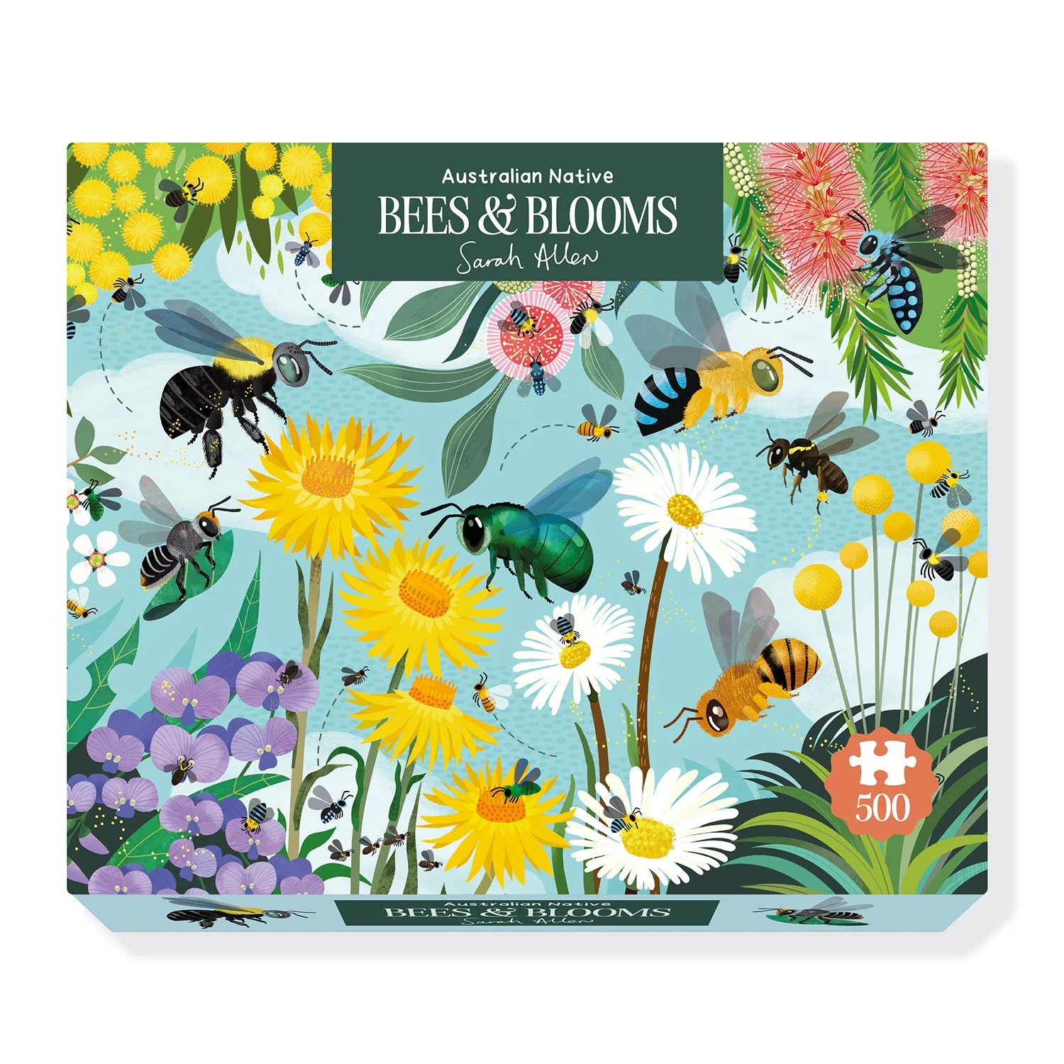Bees and Blooms - 500 Piece - Jigsaw Puzzle
