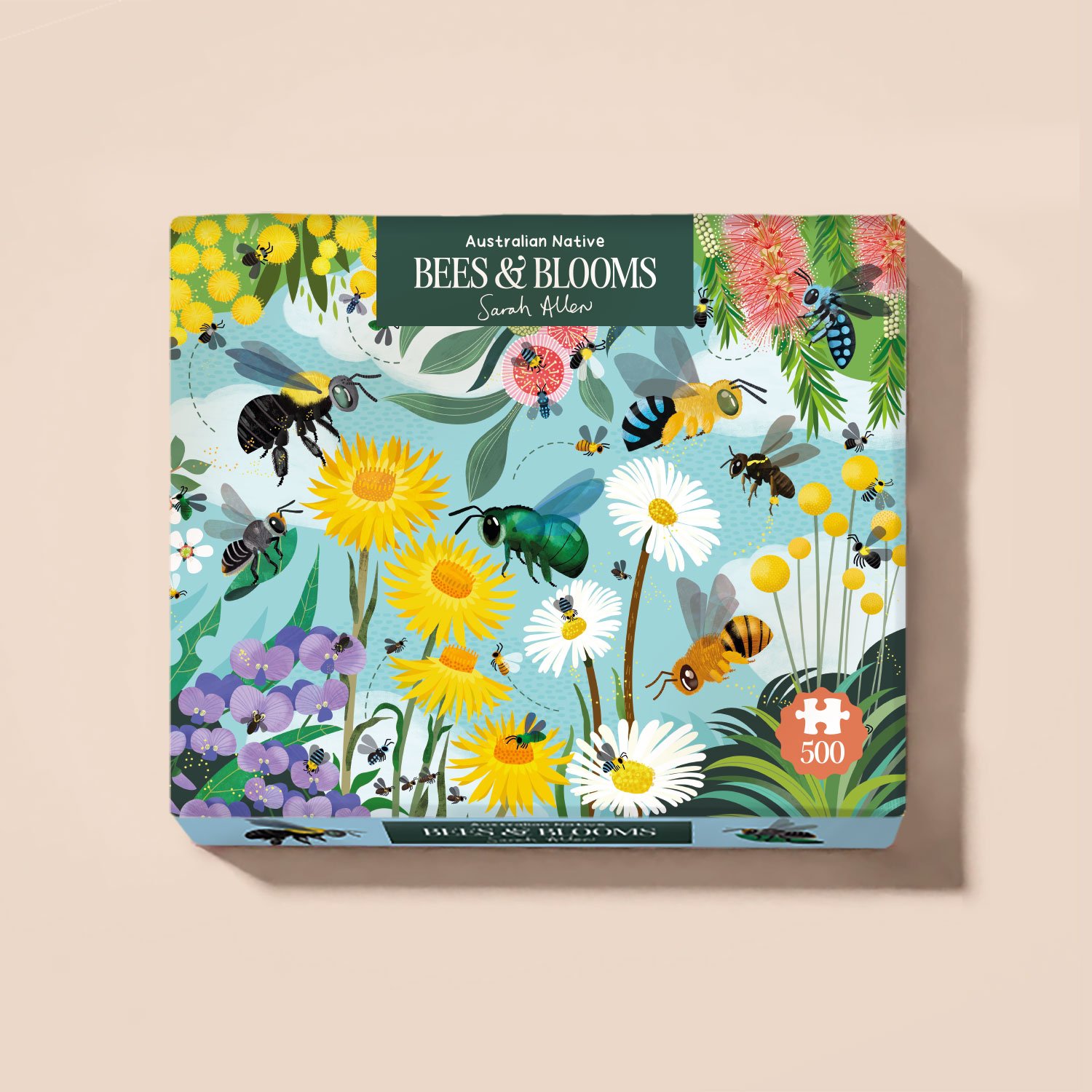Bees and Blooms - 500 Piece - Jigsaw Puzzle