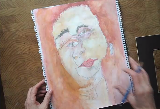 self portrait - taking a line for a walk