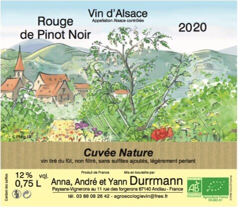 2020 AOC Alsace - Pinot Noir Nature