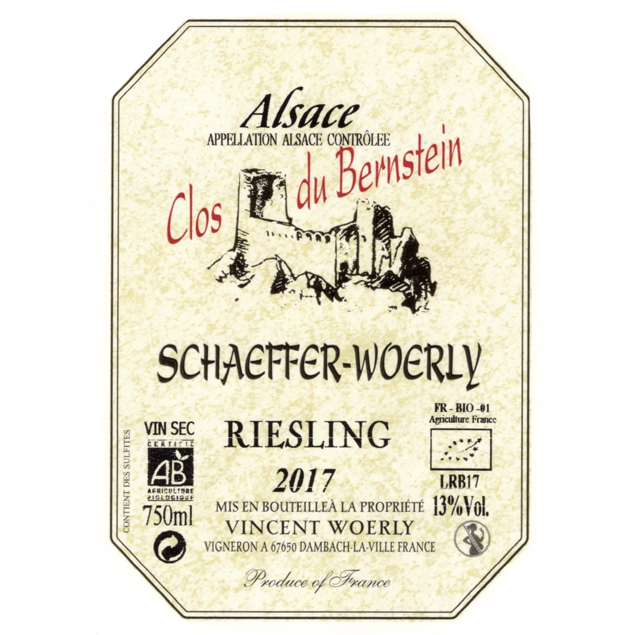 2017 AOC Alsace - Clos du Bernstein