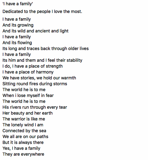 61. 'I have a family'