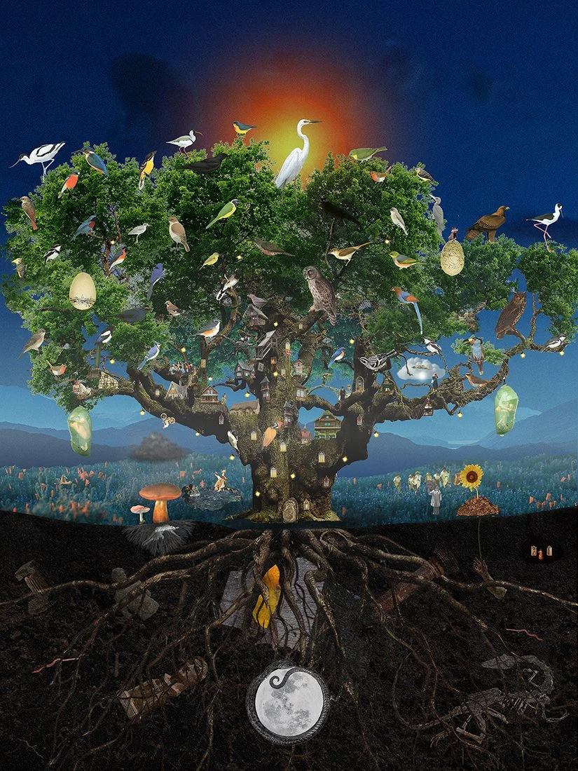 "Tree of Life" - Collage Design for Learning Community