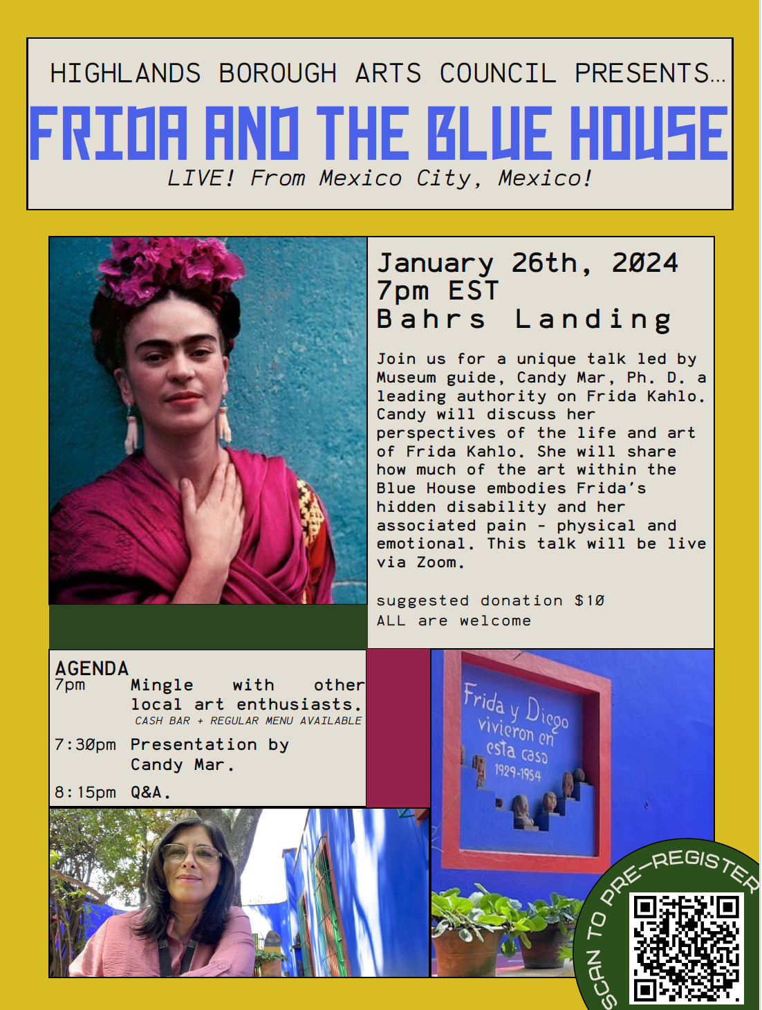 An Evening Showcase of Frida Kahlo's Work and her Blue House Museum