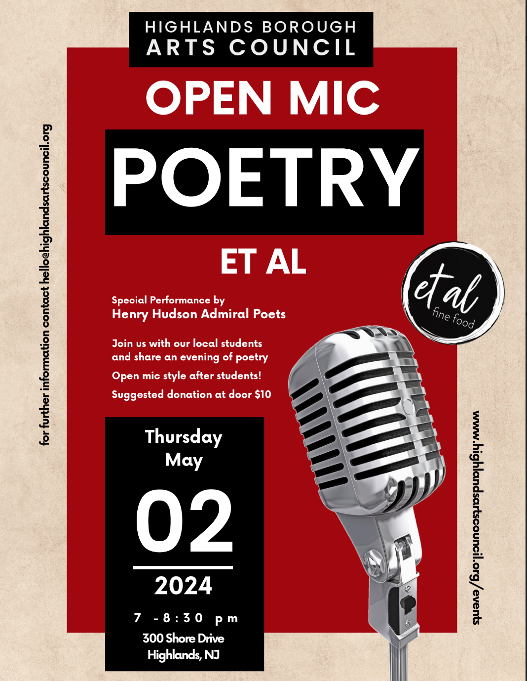 Poetry Et Al with Henry Hudson's Poetry Out Loud Team