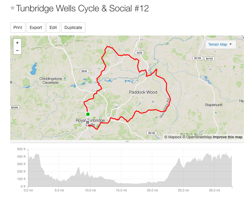 32.8mi Distance 1,766ft Elevation Gain Download the route from Strava: https://www.strava.com/routes/4552322