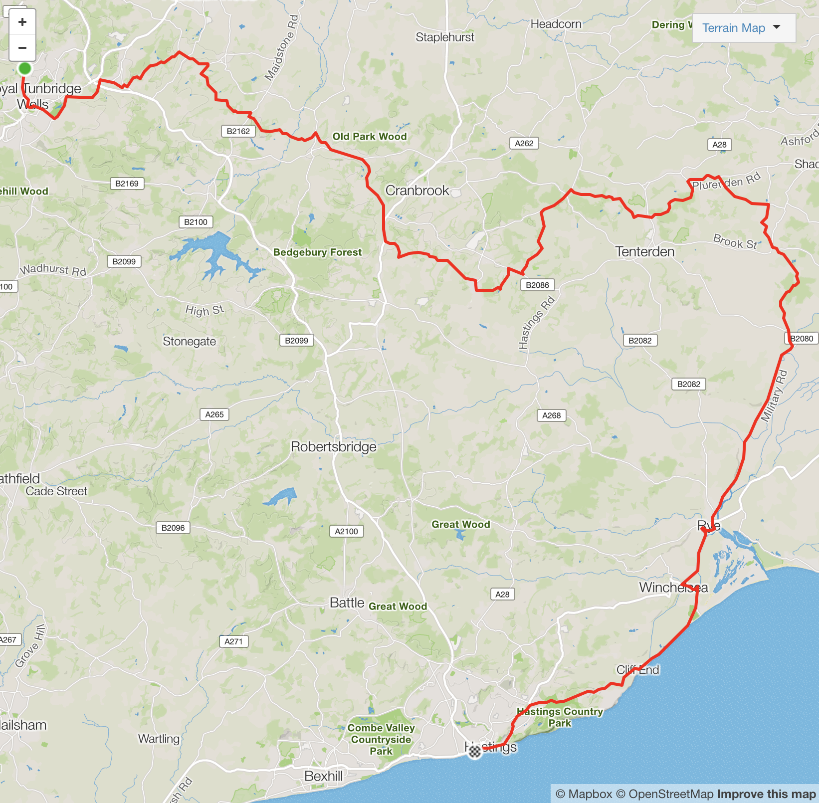 View or download the route here: https://www.strava.com/routes/8147620