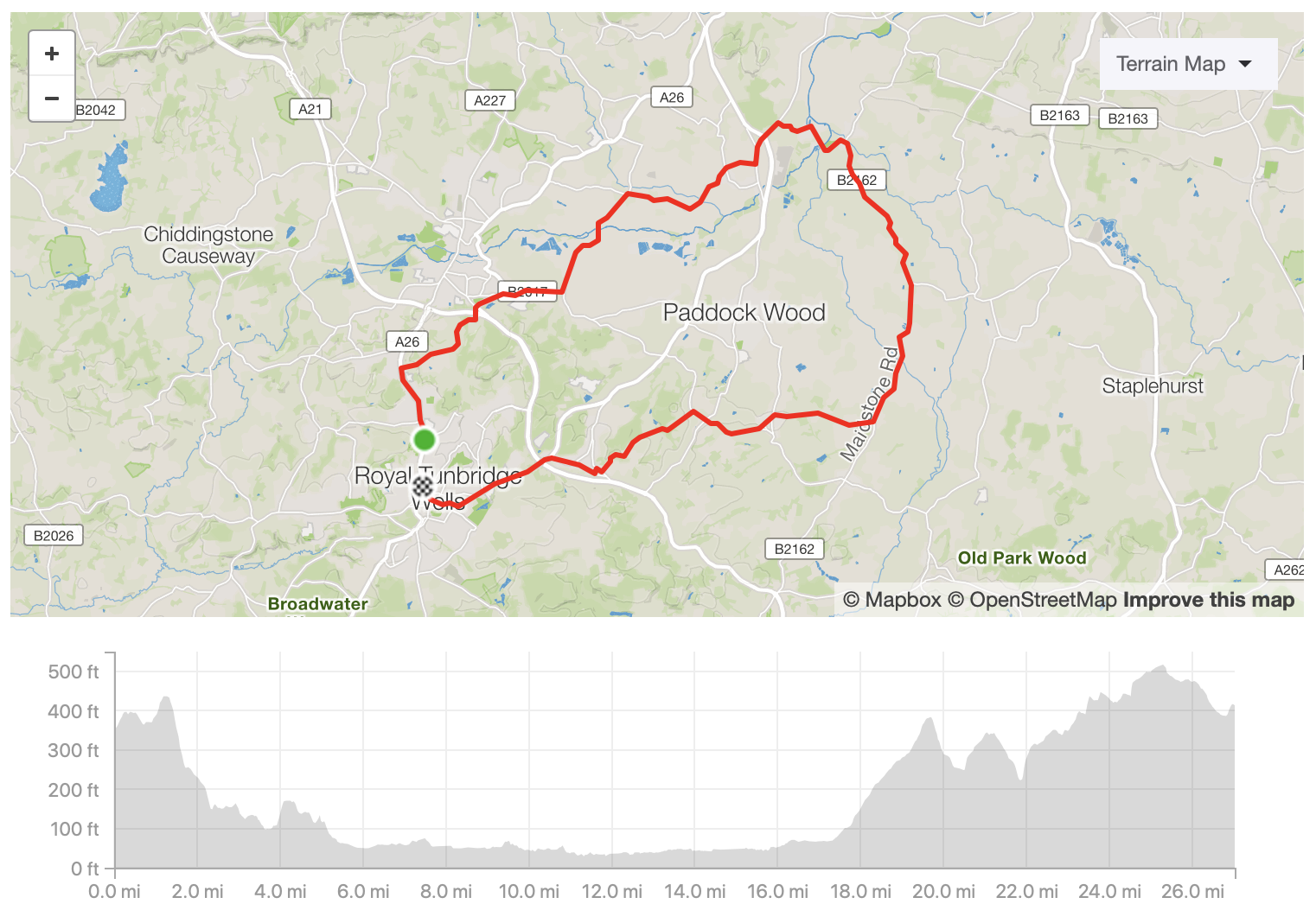 See the route: https://www.strava.com/routes/16761070 Download the GPX file