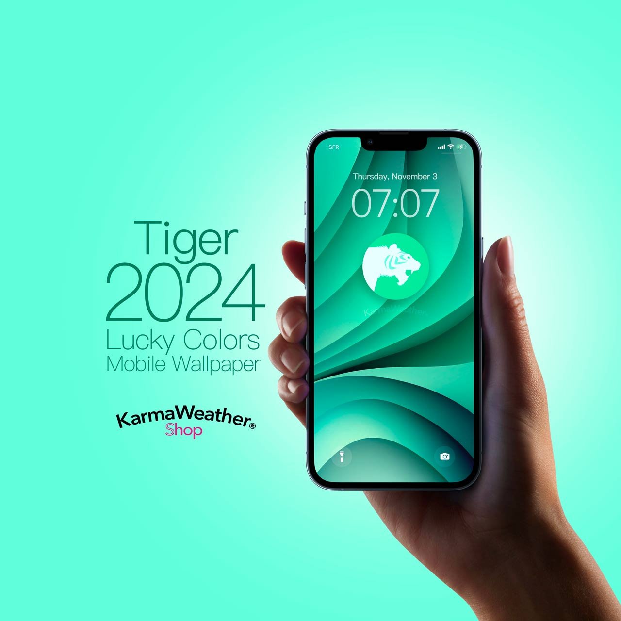 Feng Shui Tiger Zodiac 2024 Lucky Color Smartphone Wallpaper Propel