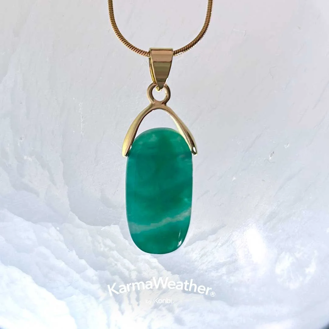 KarmaWeather's Amazonite Chakra Healing Necklace