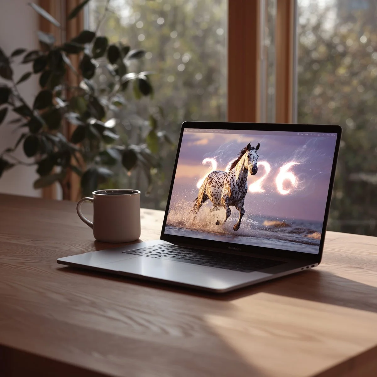 Année du Cheval 2026 - Fond d'écran du Nouvel An chinois (2K)