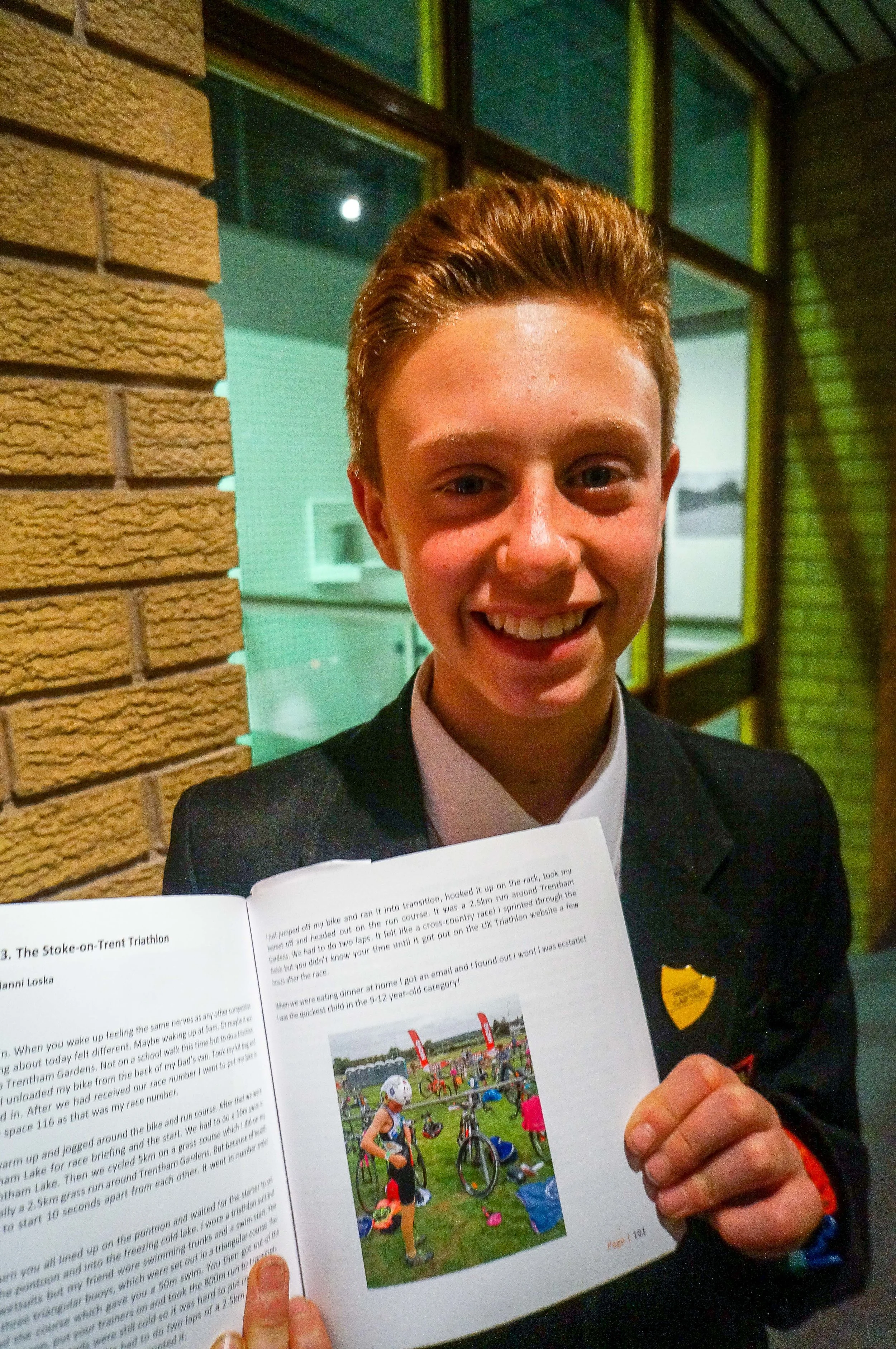 Gianni, rising triathlon star, and his story