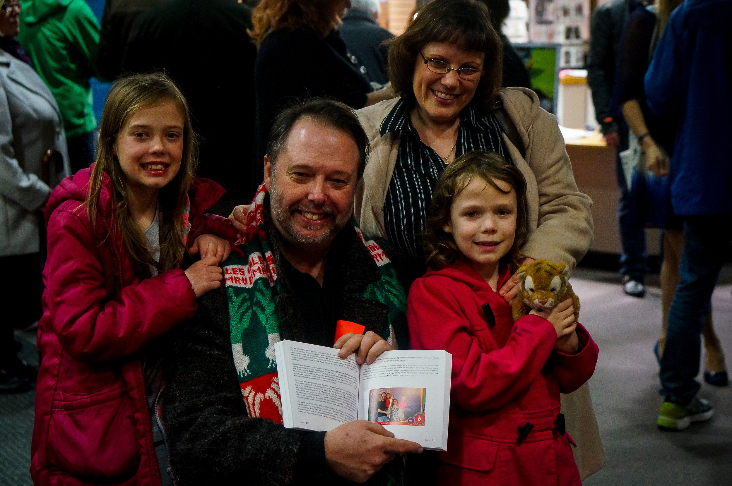 Glenn and family - all stars of his story about the 2012 Olympic flame