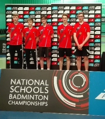 Boys U16 Team collecting their National Bronze Medals. Photo courtesy Robert Rhodes