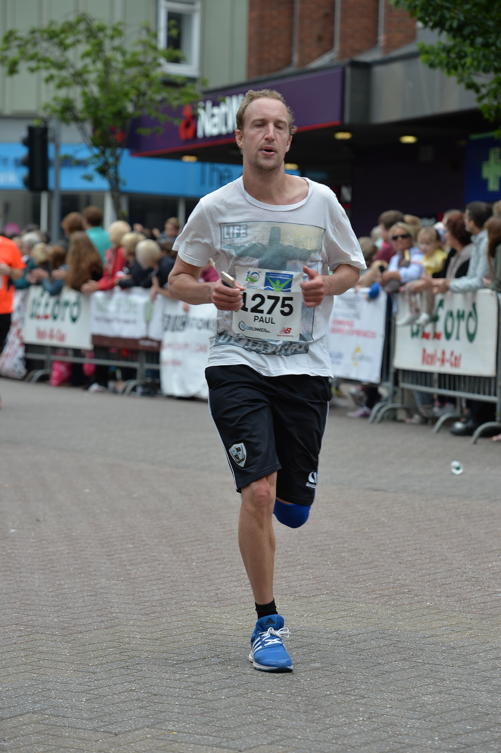 At the finish - photo courtesy Mick Hall Photos