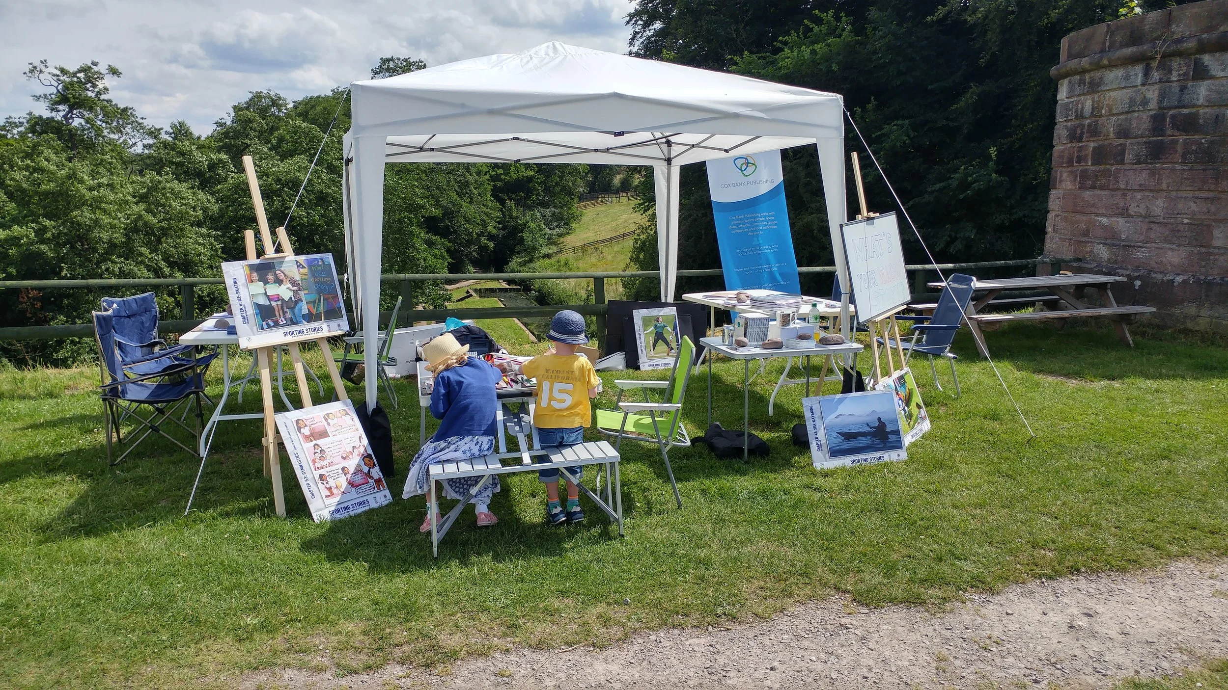 Maisie and Elliott Mills hard at work in an idyllic #sportingstories location at Rudyard Lake