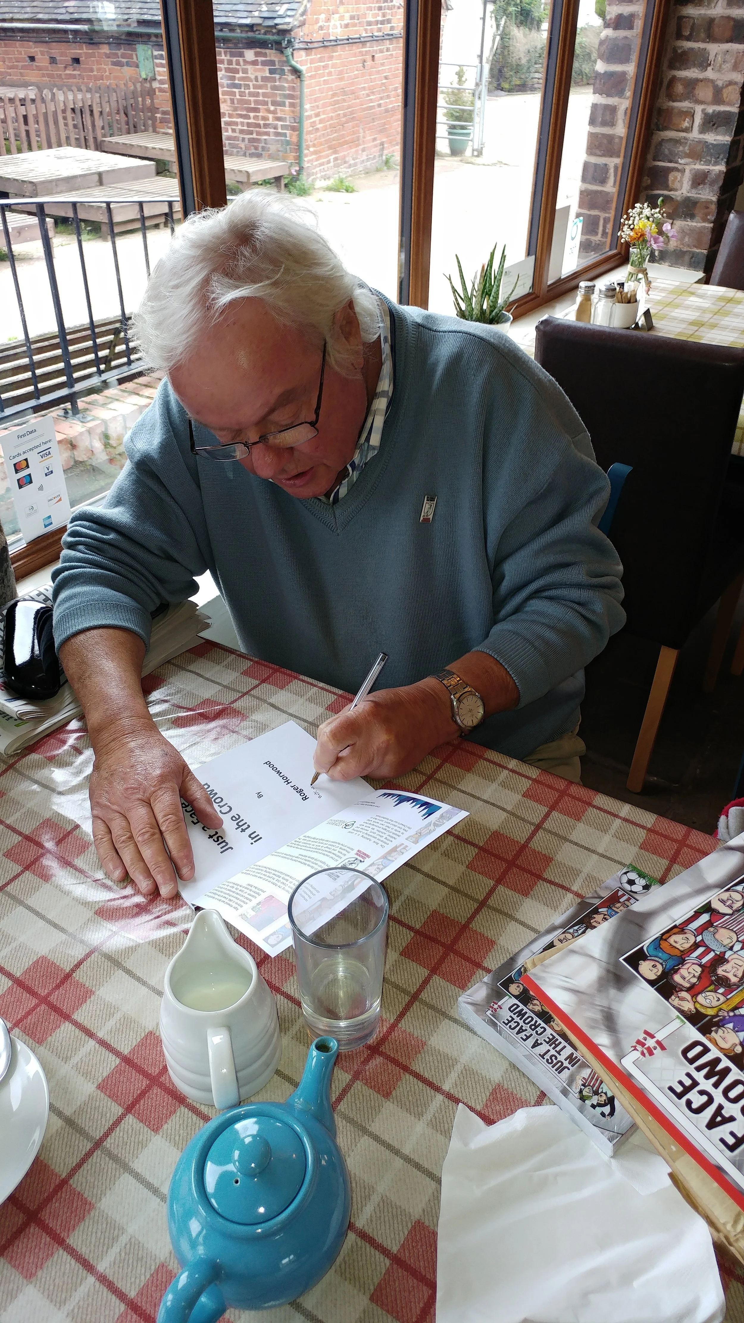 The author at work