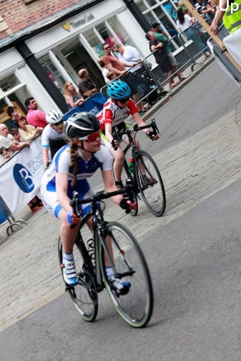 Erin competing in last year's Shrewsbury Grand Prix race - photo by Jason Davis courtesy of Paramount Cycle Racing Team