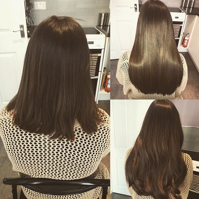 A short very thick blunt cut to long locks 💇💇❤️