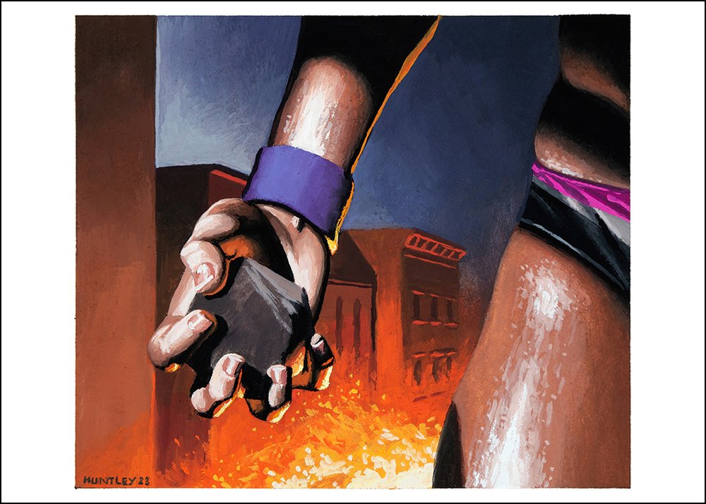 Perilously Close [Original Poster Color Painting] — Matthew Huntley