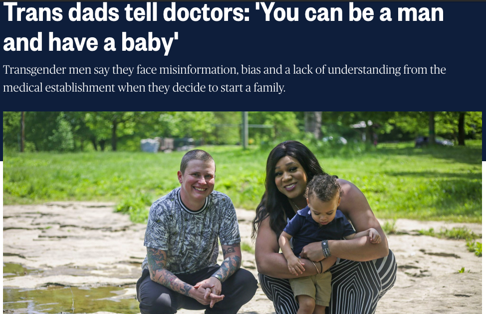 NBC News: Trans dads tell doctors: 'You can be a man and have a baby'