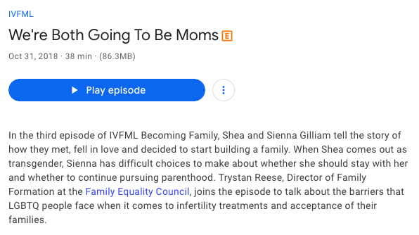 IVFML: We're Both Going To Be Moms