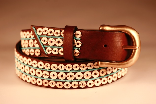 Ostrich egg shell beads made by the Turkana of Northern Kenya. Variable sizes.