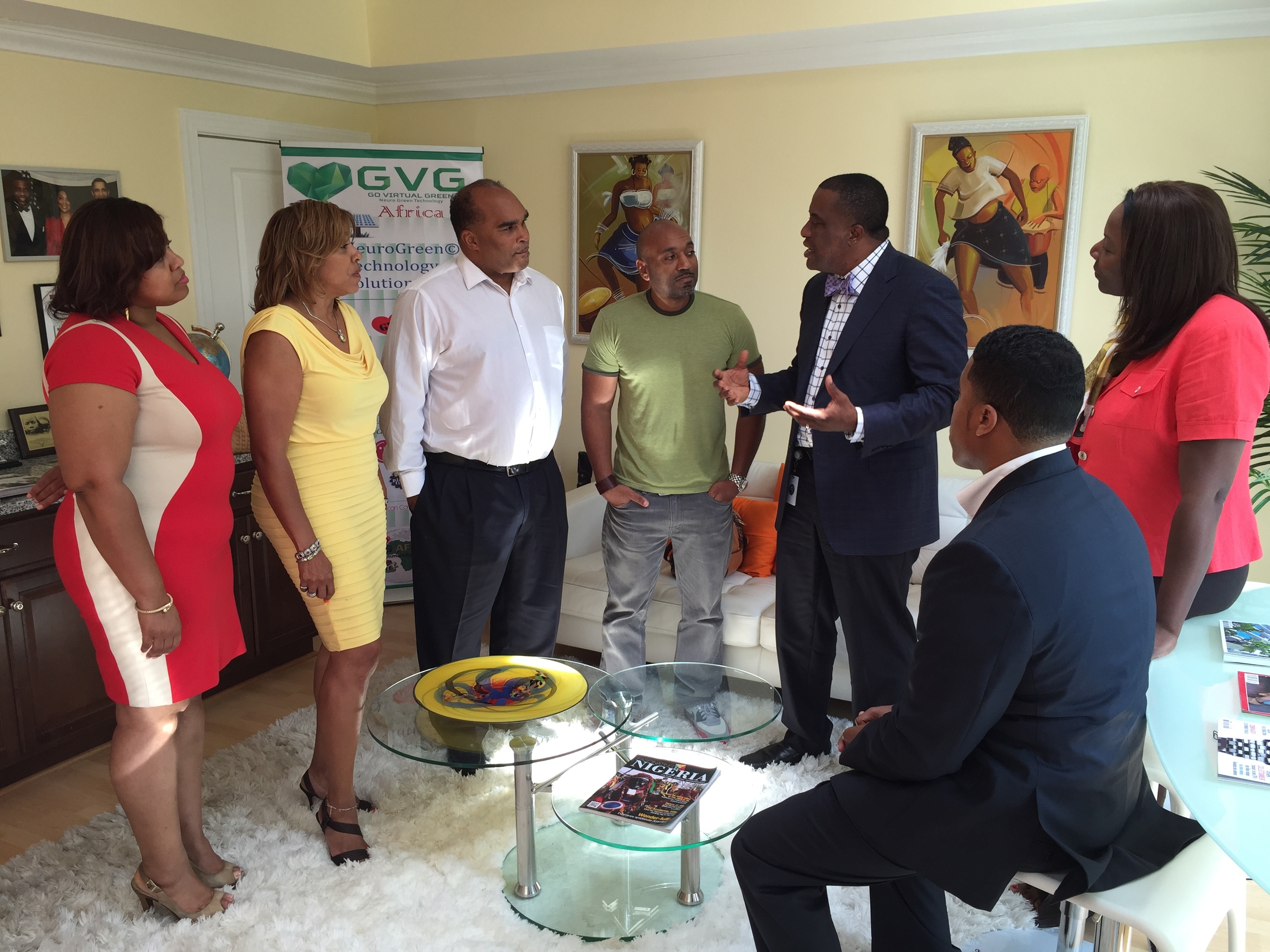 GvG-Africa Executive Team discussing strategic educational partnership with the Government of Nigeria to bring GvG to their youth