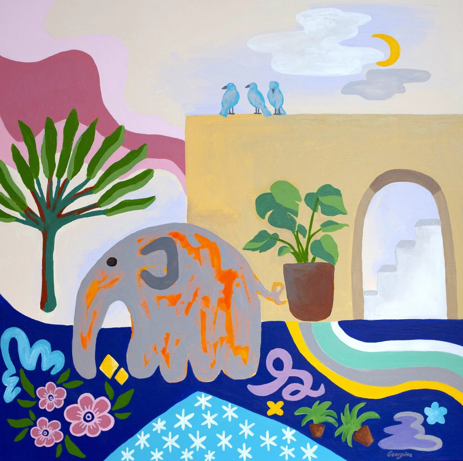 Elephant at dusk (Copy)