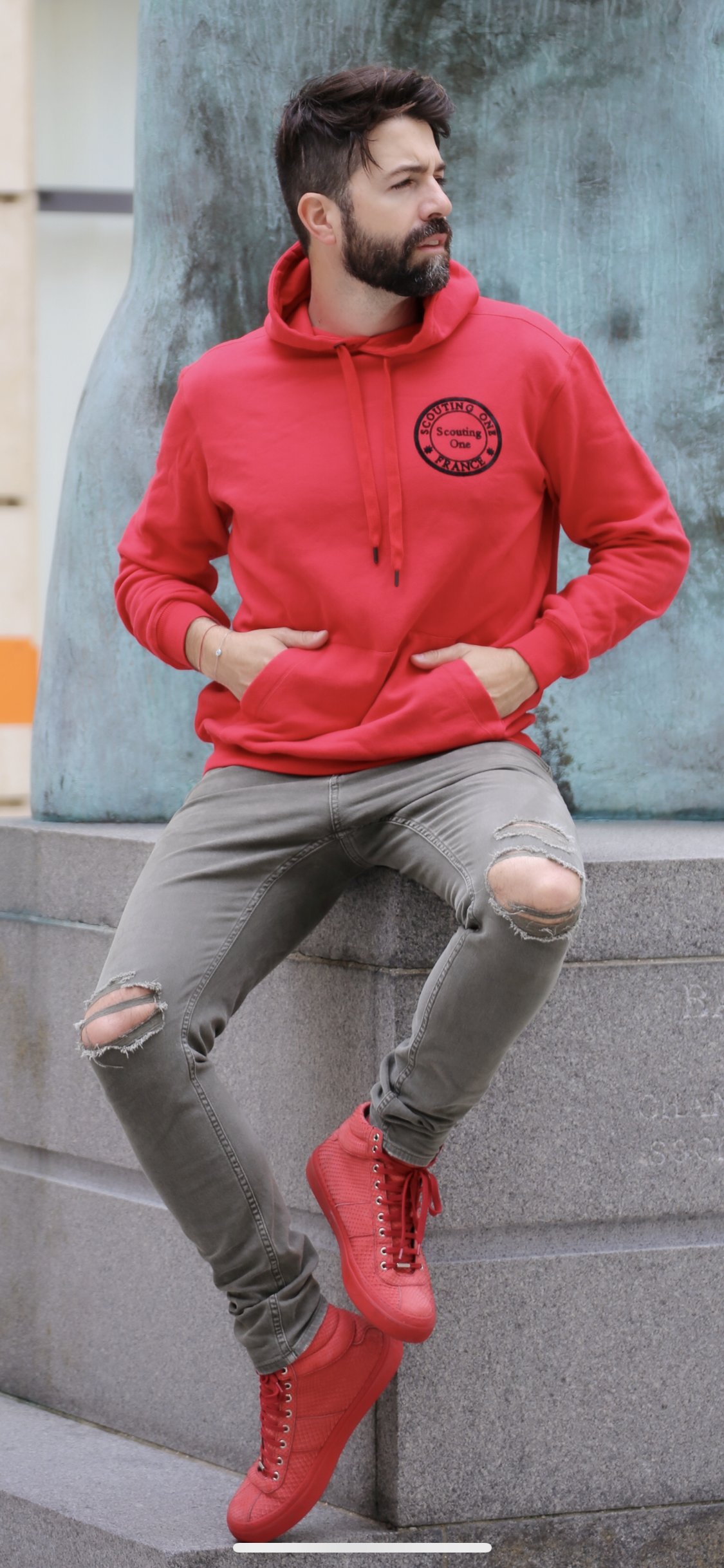 red color sweatshirt