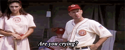  That time we all learned there's no crying in baseball | Source: Giphy 