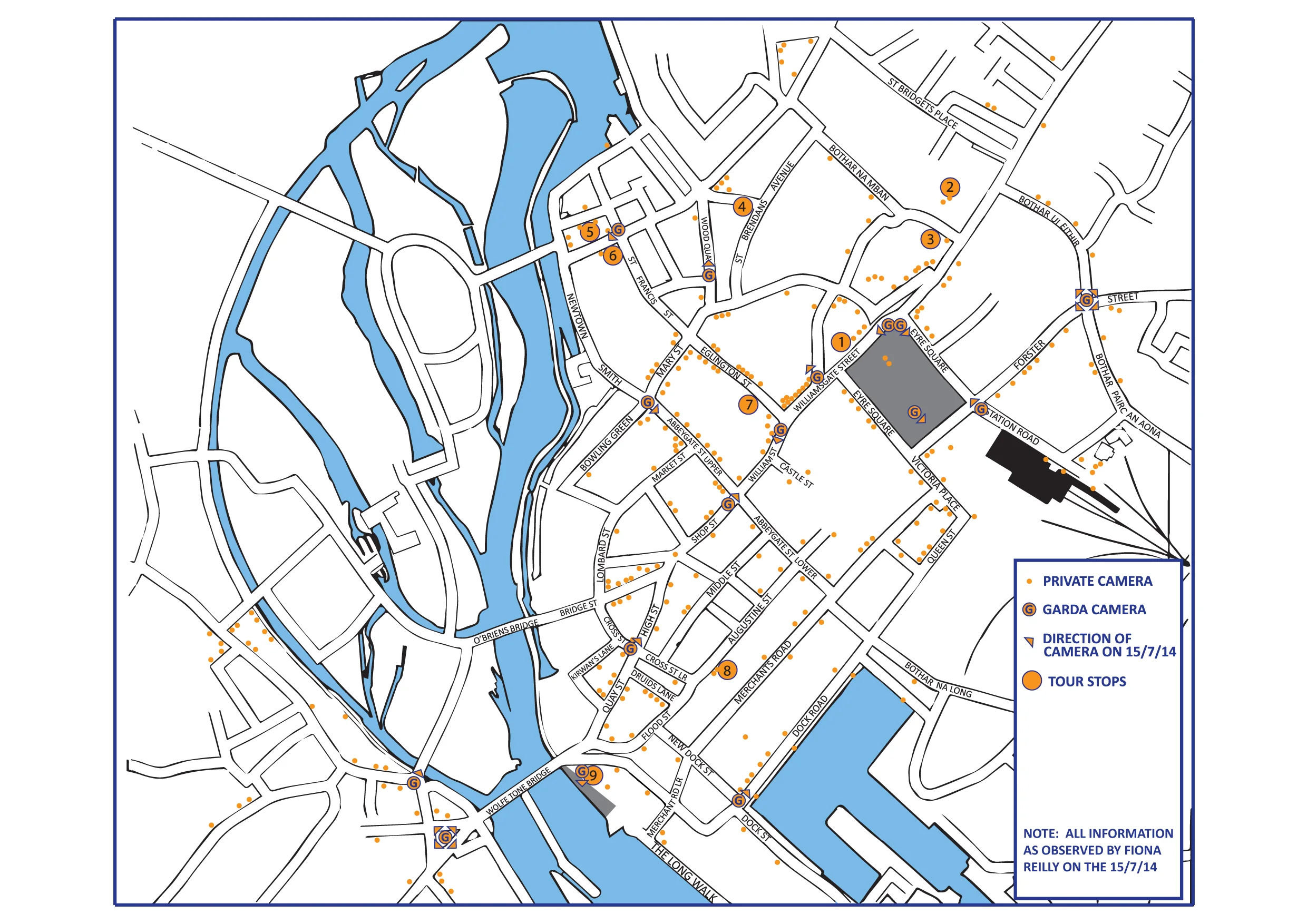 Galway City CCTV Map