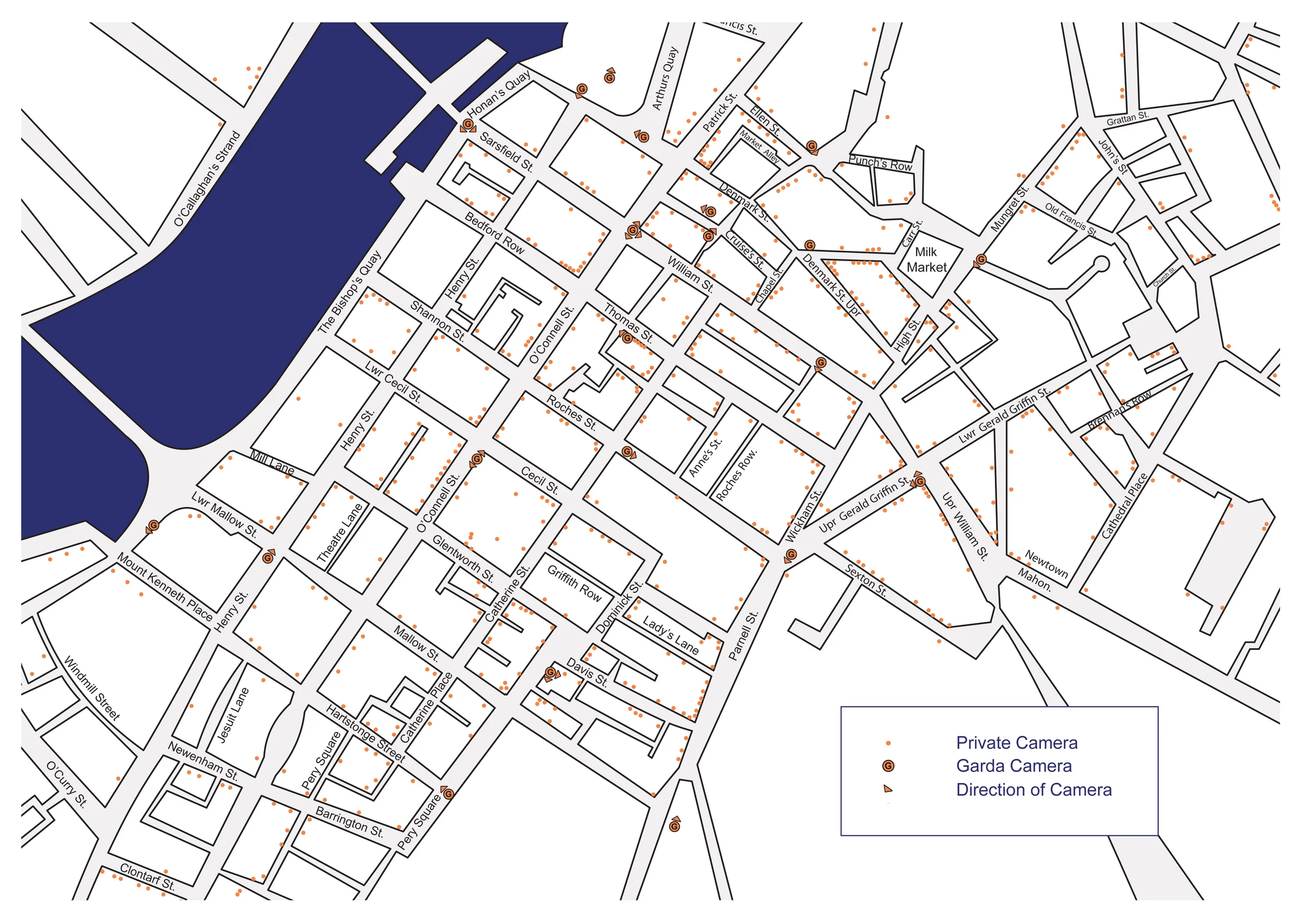 Limerick City CCTV Map