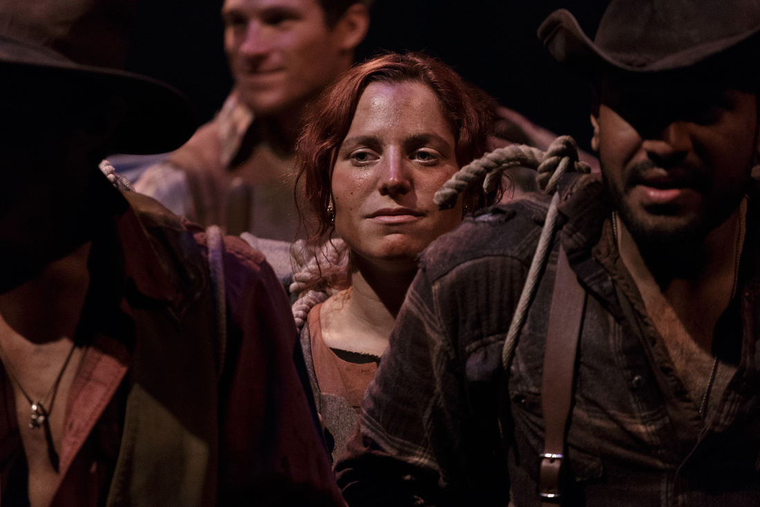 Hannah Corrigan as Ma and Danvir Singh as Pa in the UCSD production