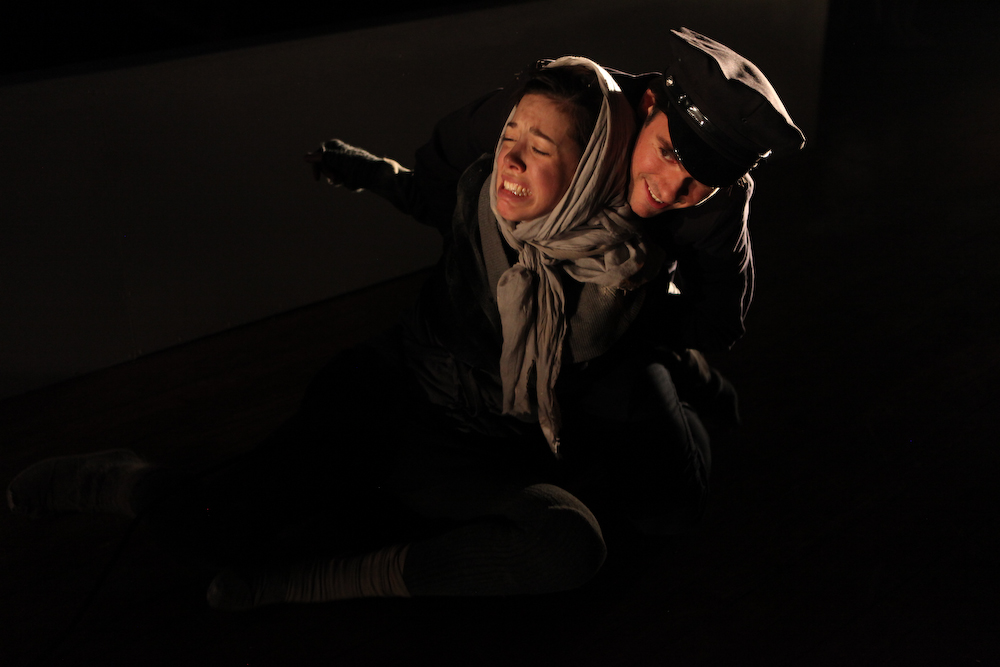  As The Carrier in These Seven Sicknesses at The Flea (pictured with Katherine Folk-Sullivan, 2012) 