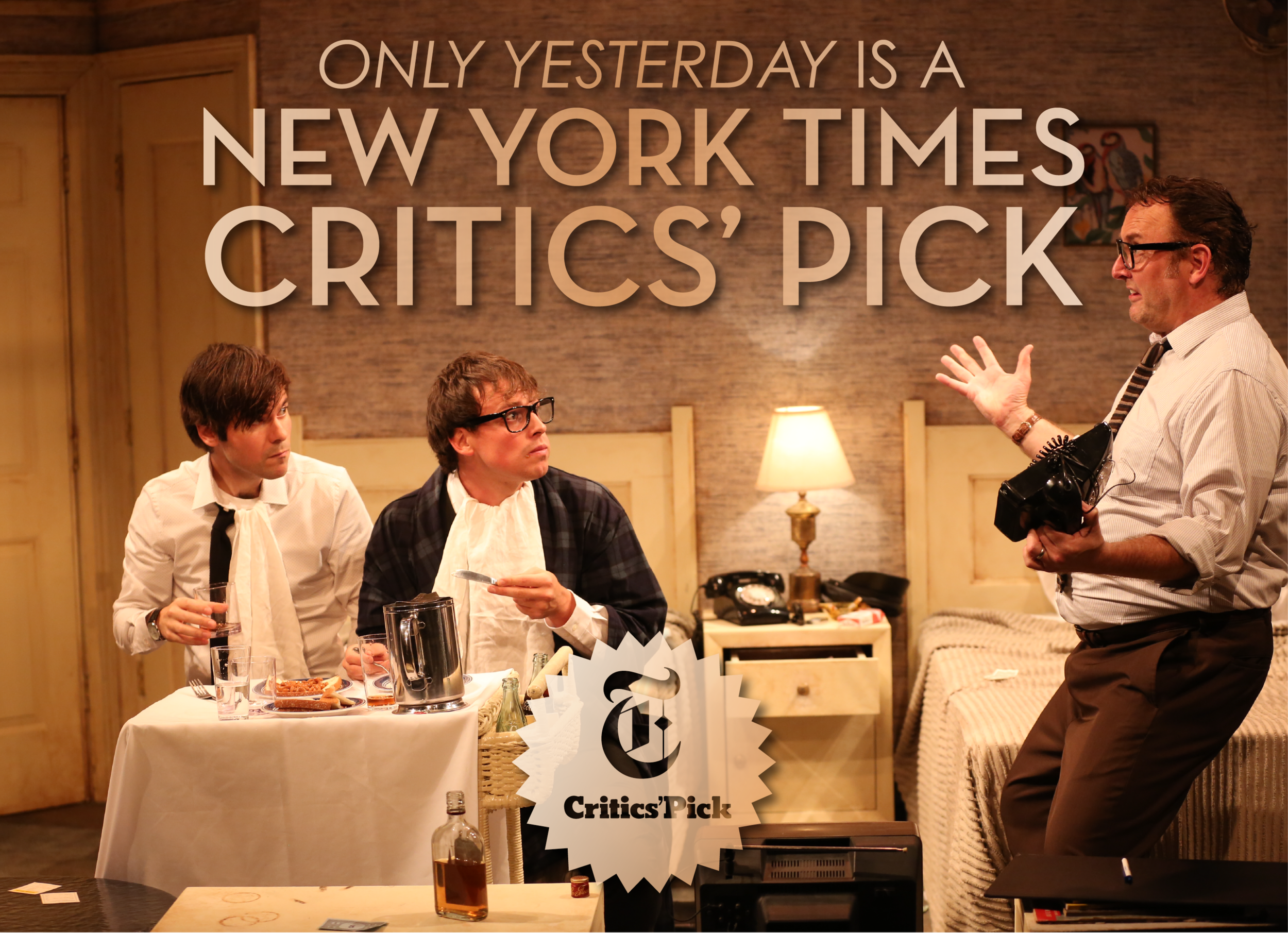  Tommy as Paul McCartney in the sold-out, NYT Critics’ Pick new play Only Yesterday at 59e59 (2019)  