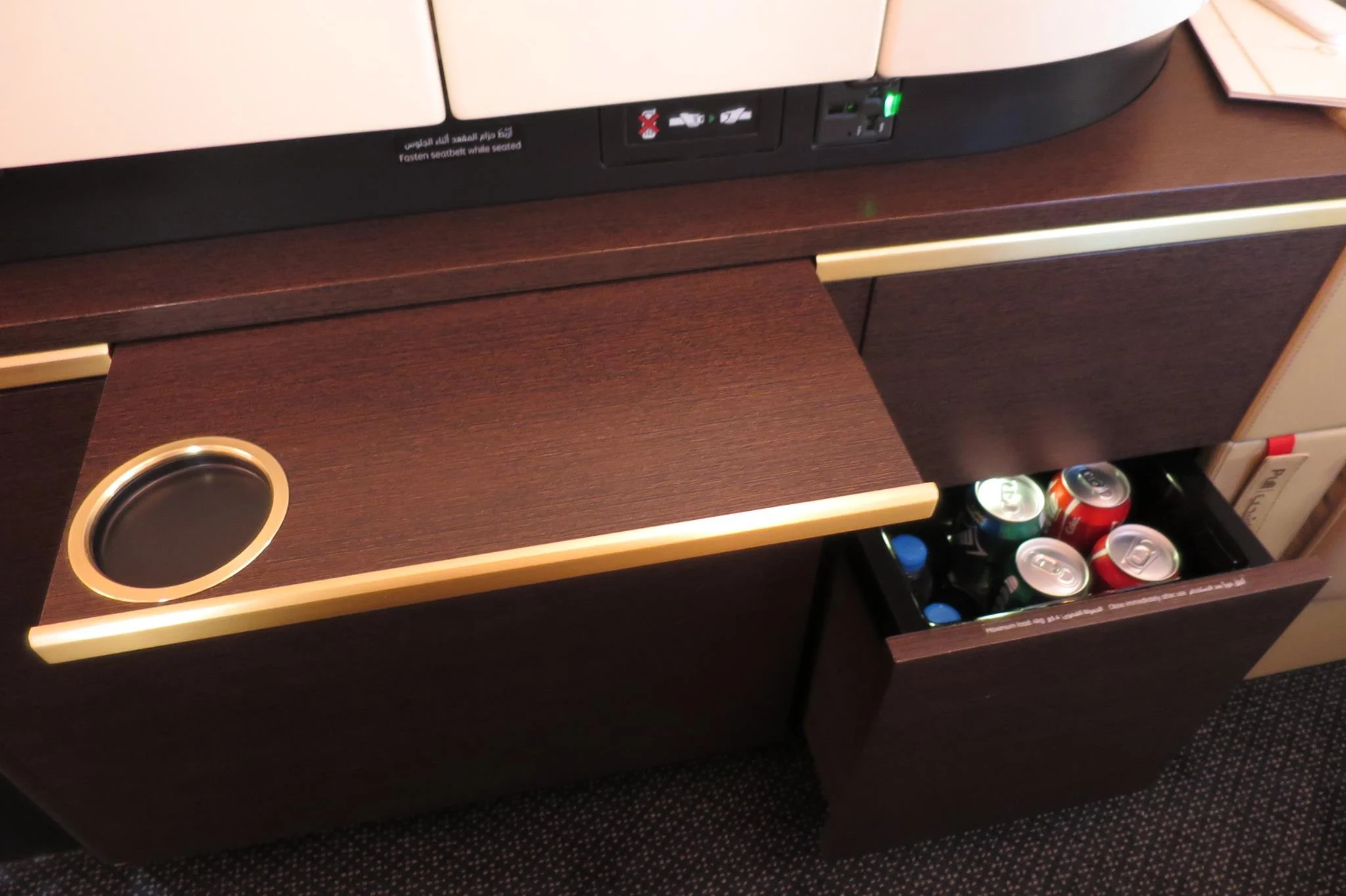 And a mini-fridge too. No, the drinks aren't gonna cost extra