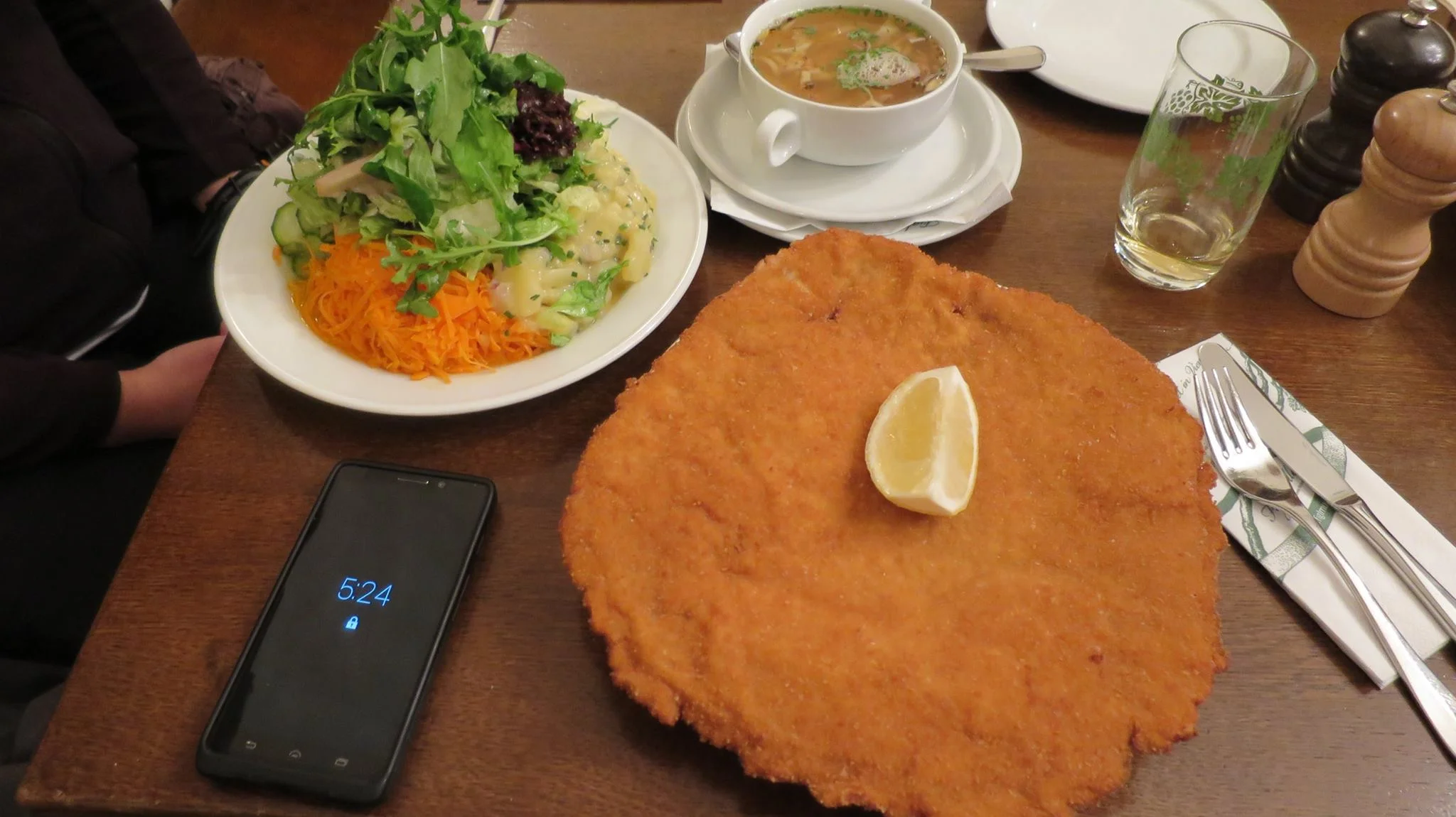 Yes, that schnitzel is bigger than my face